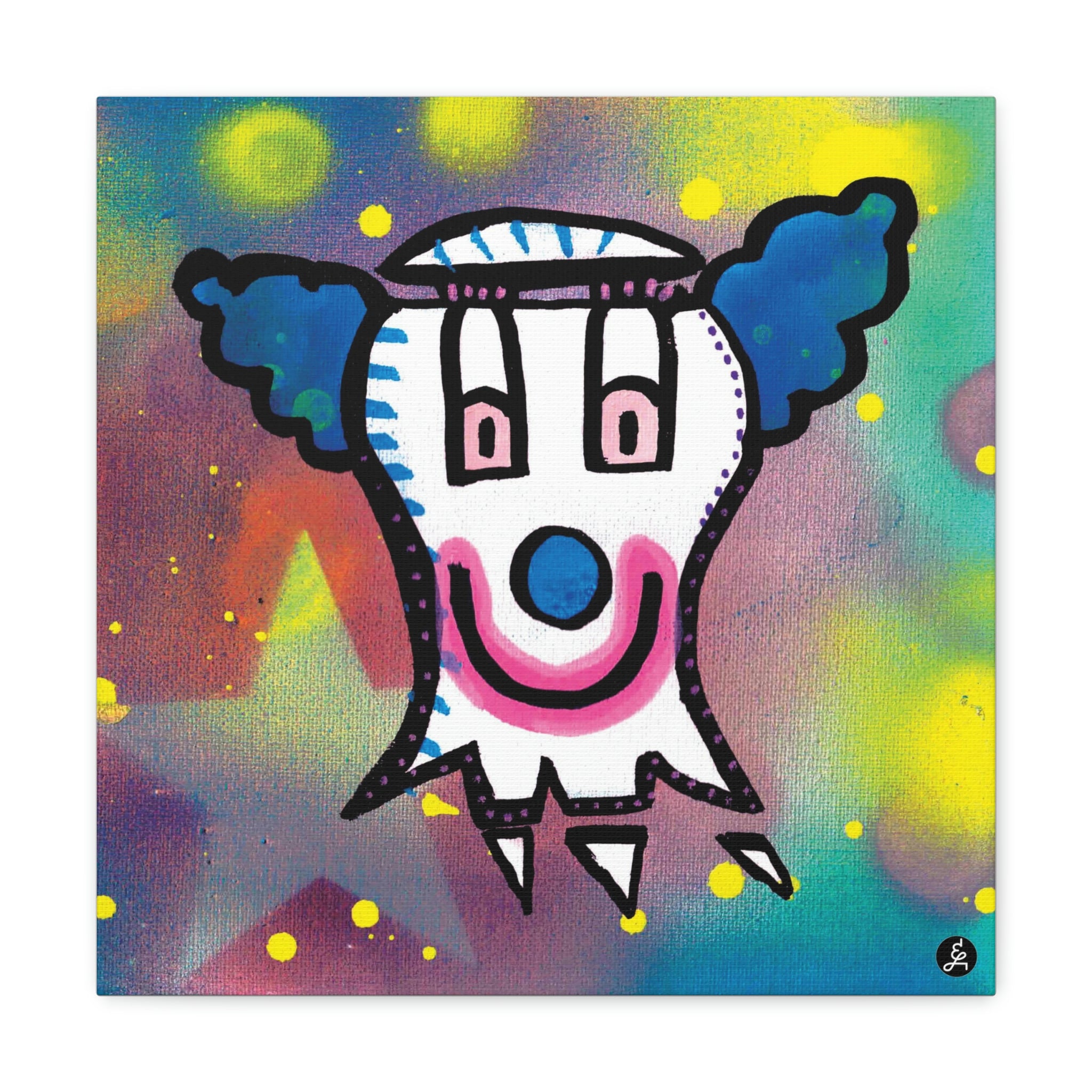Clown Ghostie - Canvas Gallery Wraps